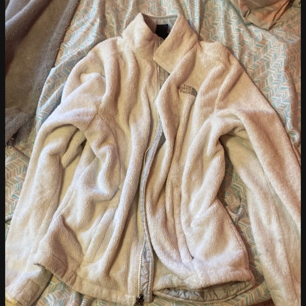 White north face jacket